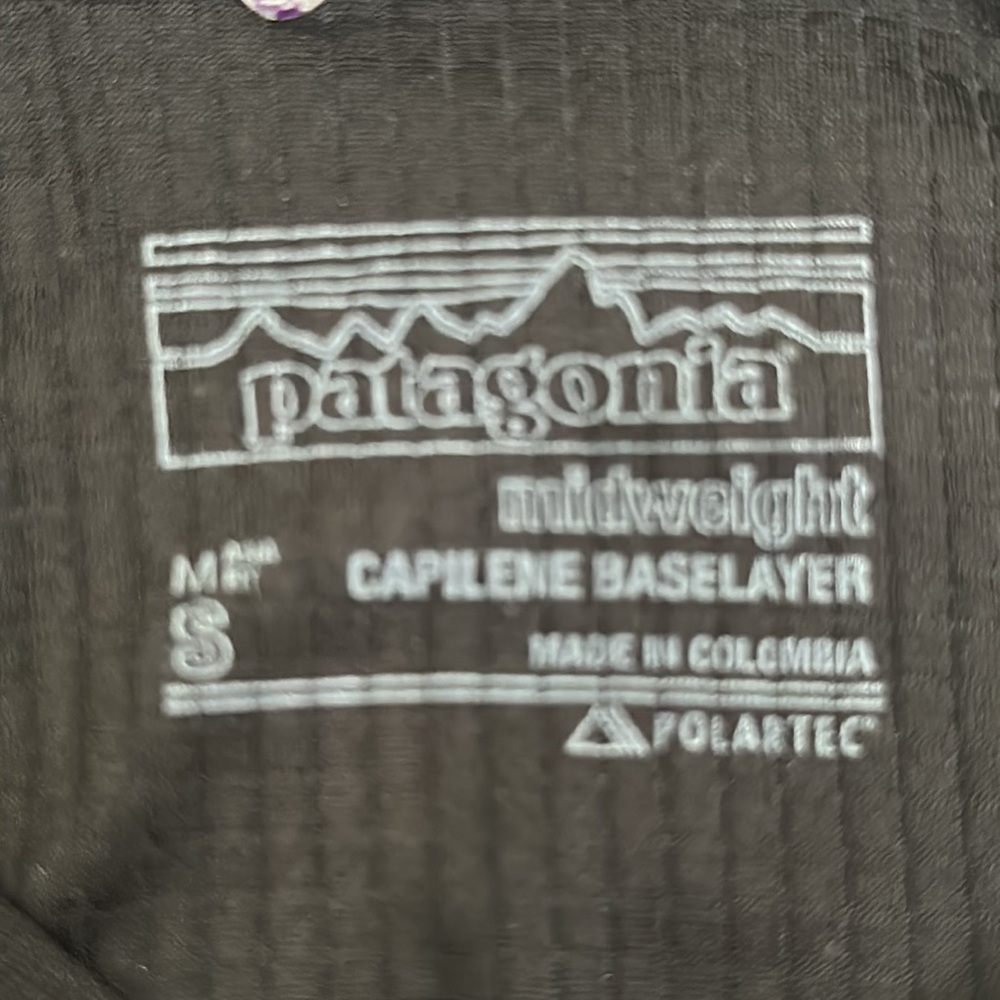 Patagonia Mid Weight Capilene Base Layer Top Size… - image 8